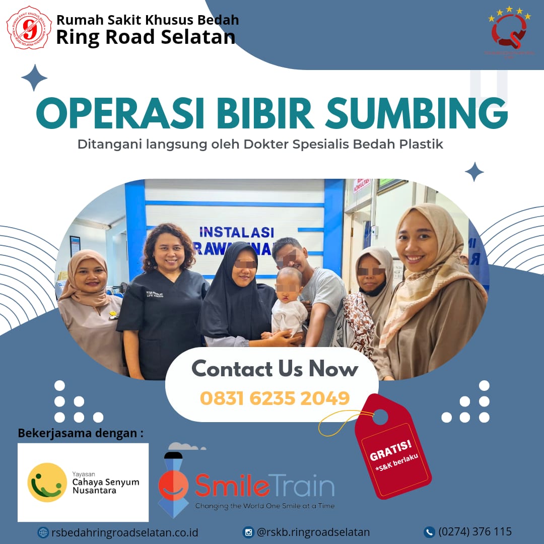 Operasi Bibir Sumbing Gratis oleh RSKB Ring Road Selatan